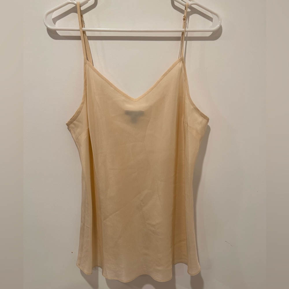 J. Crew silk cami tank top in cream L style 21421